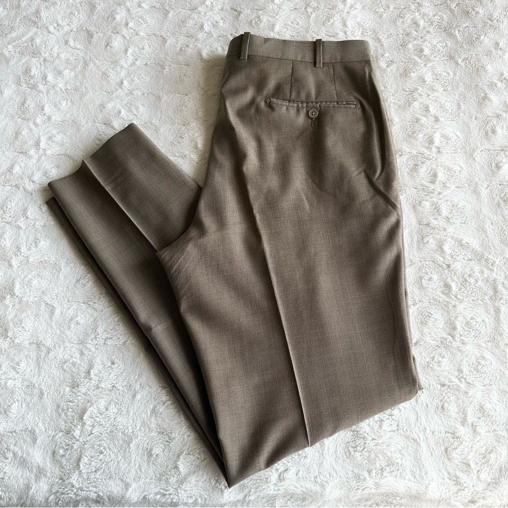 JB Britches Pants Trousers Mens 38R (39x33) Tan Torino Wool Formal Office READ